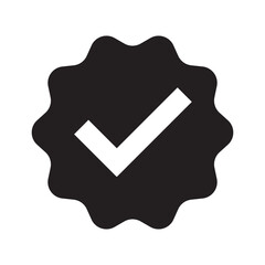 Set of a Blue Tick Mark Icon.  Social media account verification icons. Profile verification icons. EPS 10