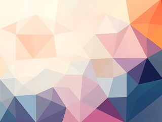 Abstract Geometric Triangle Background, Colorful Low Poly Pattern, Modern Polygonal Design, Graphic Art, Vector Illustration.
