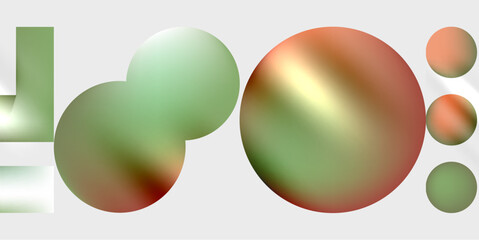 Simple shapes - circles, triangles, rectangles abstract background. Vector Illustration For Wallpaper, Banner, Background, Card, Book Illustration, landing page