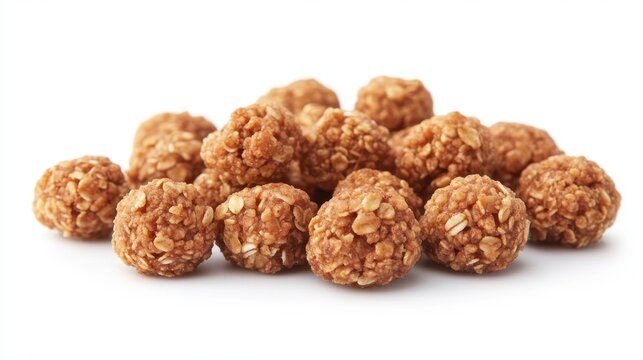 Golden clusters of energy granola bites, bursting with wholesome grains and crunchy goodness.