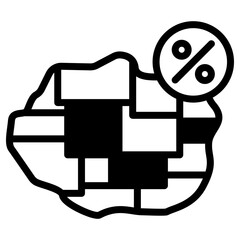 부동산 토지 할인 아이콘