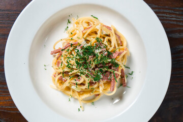 Italian food lunch pasta spaghetti pizza mozarrela restaurant menu