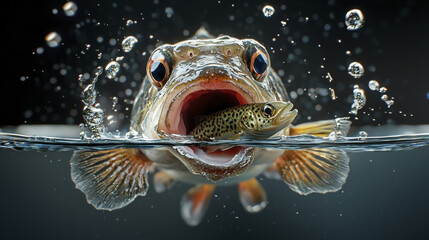 Bigger businesses swallow smaller businesses, like big fish eating small fish. Business competition is high, bigger businesses have more opportunities.