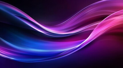 Obraz premium Electric light lines flow in energetic patterns.