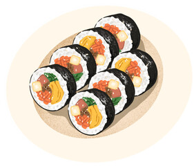 gimbap food