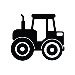 red tractor isolated on white