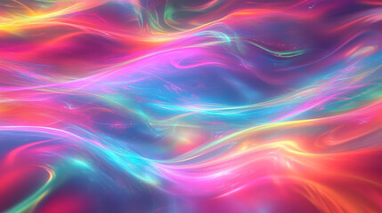 Obraz premium Abstract blue and purple glowing wave, fluid iridescent holographic curved wave in colorful gradient, creating a vibrant and energetic background with a futuristic design.