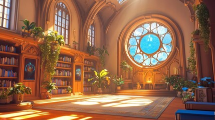 Fototapeta premium A bright and inviting room filled with natural light.