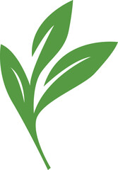 Leaf logo vector art illustration