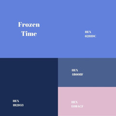 Frozen Time: A Chillingly Elegant Palette for Timeless and Icy Aesthetics