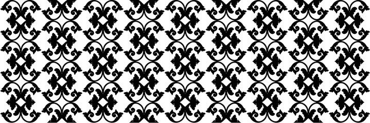 Elegant floral seamless pattern with intricate symmetrical designs. Perfect for wallpaper, fabric, textile, wrapping, background, or decorative use in digital and print projects.
