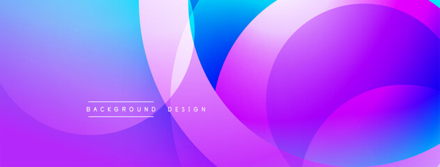 Background design with overlapping circular shapes, featuring smooth gradients and soft lighting effects, creating a dynamic abstract composition