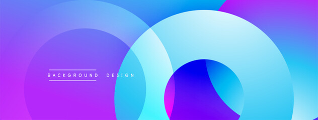Background design with overlapping circular shapes, featuring smooth gradients and soft lighting effects, creating a dynamic abstract composition