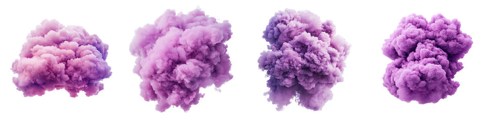 Fototapeta premium Vibrant and ethereal pink and purple smoke like clouds creating a surreal and imaginative visual atmosphere