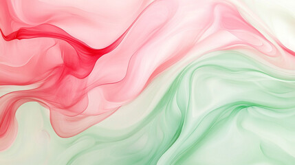 Obraz premium Delicate swirls of pastel hues blend harmoniously flowing abstract lines, Create a serene pastel environment suitable soft silk fabric draping, Pink teal blue wave ombre abstract background.