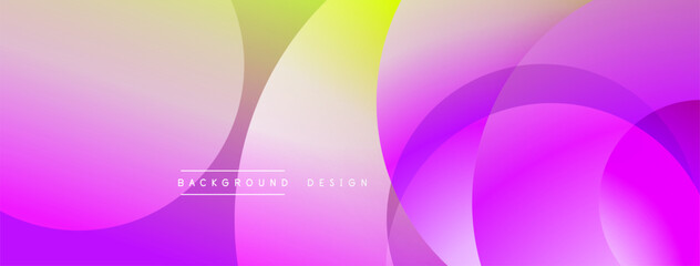 Background design with overlapping circular shapes, featuring smooth gradients and soft lighting effects, creating a dynamic abstract composition