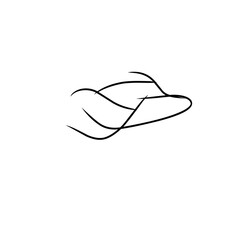 hair loss line illustration