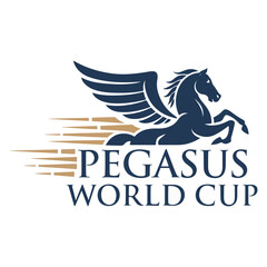 Fototapeta premium Regal Vector Logo for Pegasus World Cup Invitational 