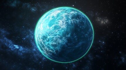 Obraz premium Astronaut View of Earth from the Depths of Space image