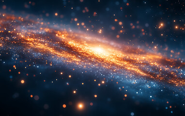 Stunning Galaxy Photography with Shining Stars  
