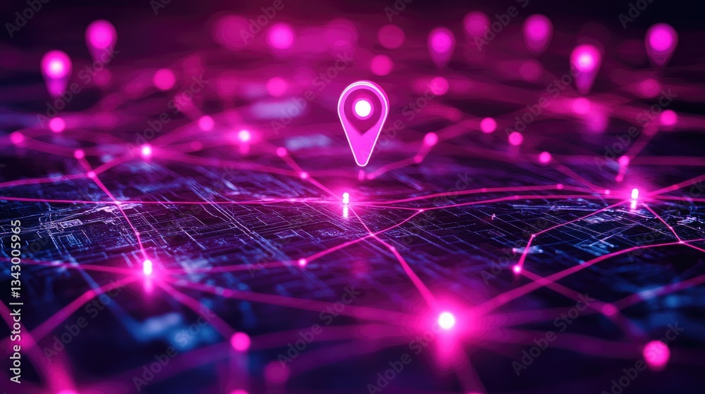 Poster a gps-based geofencing system displaying restricted zones, custom alerts, and real-time perimeter mo