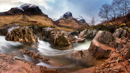 Scotland three sisters mountains Glencoe