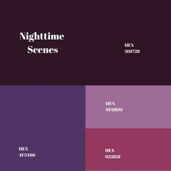 Fototapeta premium Moonlit Tales: A Nighttime Stories-Inspired Color Palette