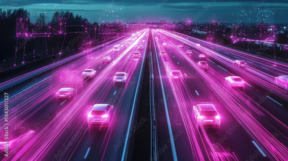 Poster a hyper-connected smart highway with embedded g communication networks facilitating real-time autono