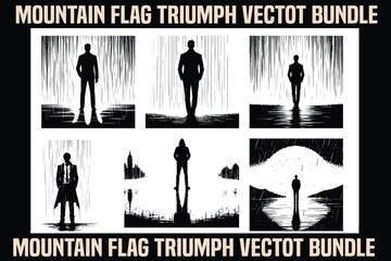 Mountain Flag Triumph Vector Bundle