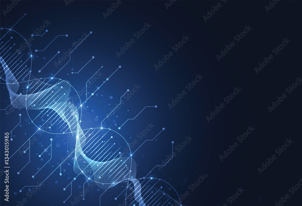 Poster abstract science template background. technology structure molecule lines and dots connection. wallp