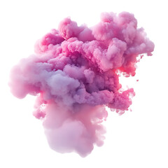 Fototapeta premium A large pink and purple cloud formation against black background