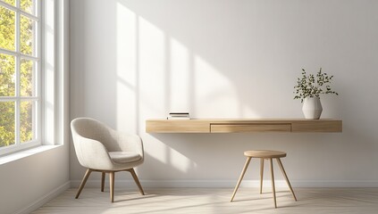 Minimalist Modern Home Office Space