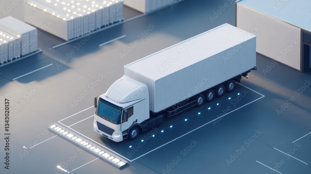 Poster a self-sustaining freight terminal powered by renewable energy and ai-driven automation.