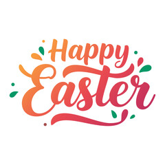 Obraz premium colourful happy easter text