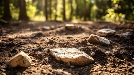 Ancient artifacts emerging from the earth, a glimpse into forgotten history and timeless discoveries