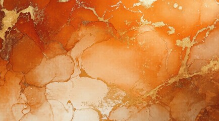 An abstract orange and gold marbled texture.