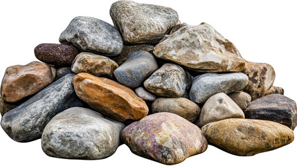 Decorative rocks pile with transparent background | Transparent PNG --ar 16:9