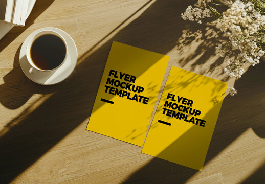 A5 Flyer Mockup Template