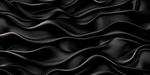 Obraz premium Abstract black waves creating a smooth texture