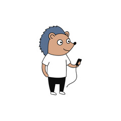 vector illustration of cartoon man