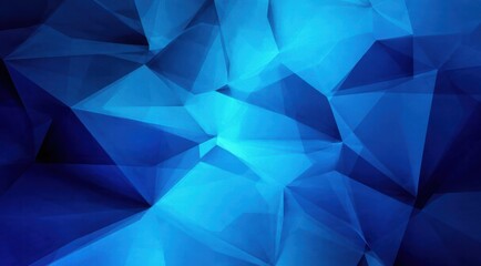 Obraz premium A vibrant blue abstract geometric design.
