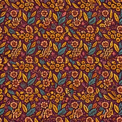 pattern  of various flowers 