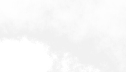 Realistic white clouds fog overlay isolated on the transparent background