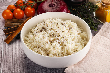 Indian cuisine jeera basmati rice