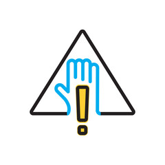 Multi color icon for warning