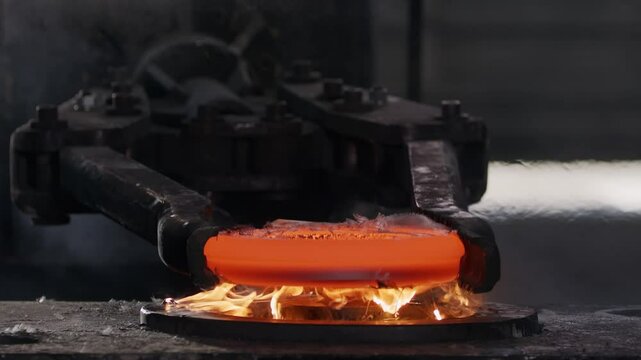 Metal shaping with compressing machine .