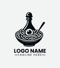 Algerian Shakshouka Logo, Traditional Shakshouka Logo, 