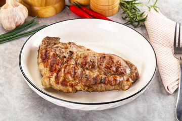 Grilled pork sirloin for dinner