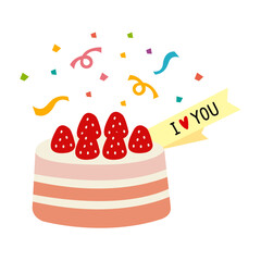 생일 케이크 일러스트