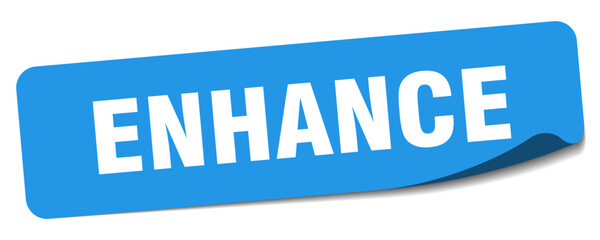 enhance sticker. enhance label